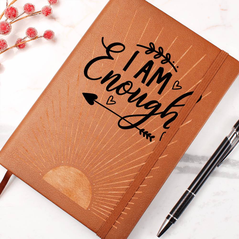 I am Enough Leather Journal