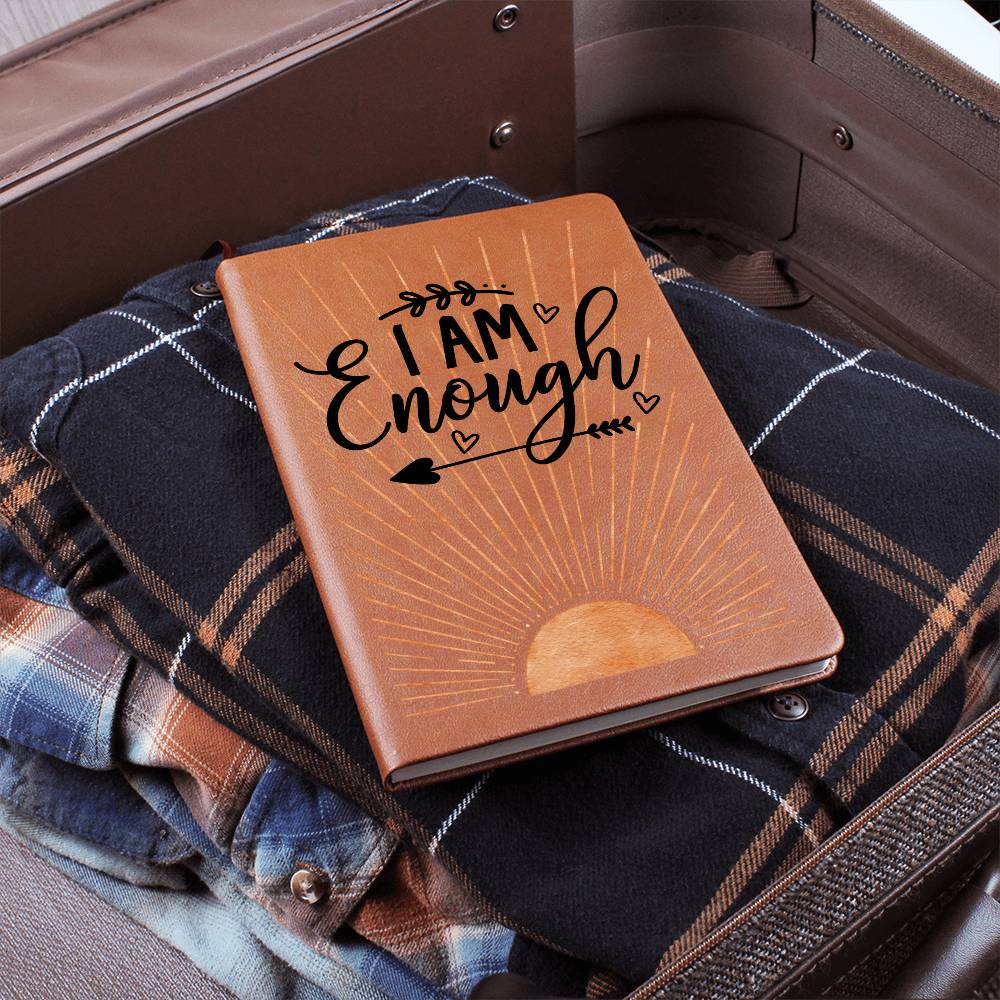 I am Enough Leather Journal