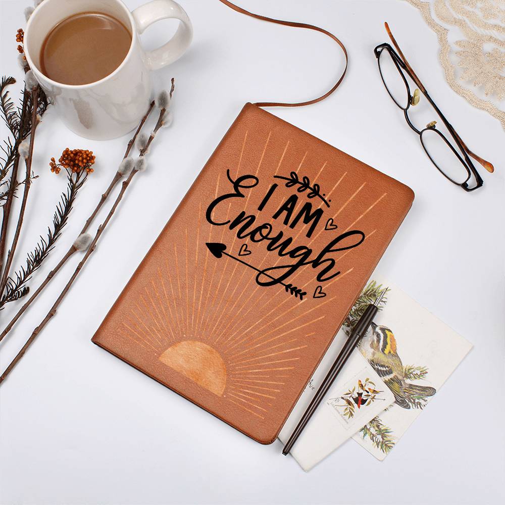 I am Enough Leather Journal