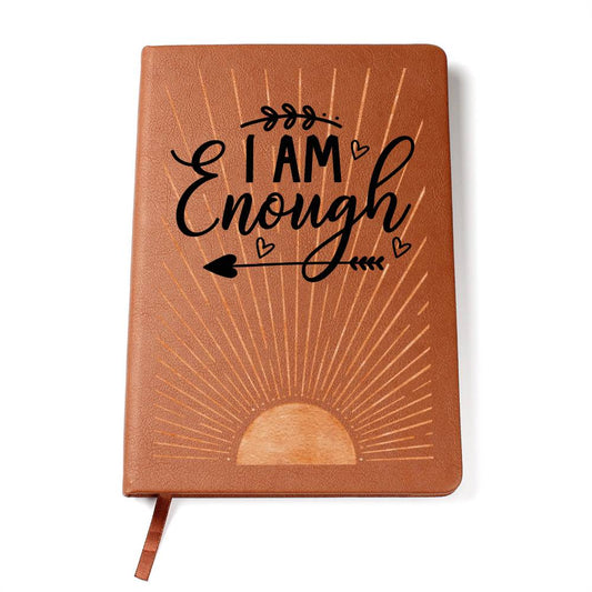 I am Enough Leather Journal